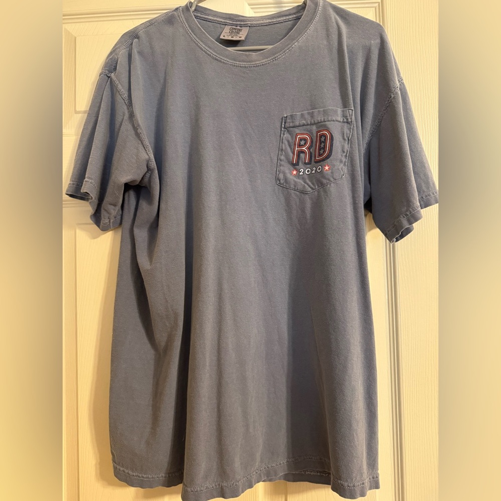 Rosie Daze Boutique Comfort Colors Blue Pocket Tee